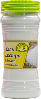 Соль экстра Dr. IgeL Йодированная выварочная 500 г (4820222990028_4820155170542)