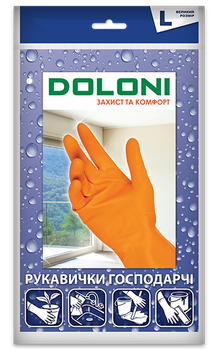Перчатки Doloni господарчі розмір L (4546)
