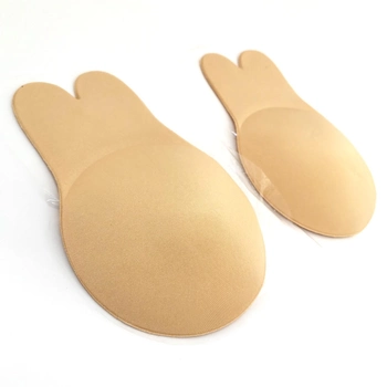 Многоразовые силиконовые наклейки Mini Cover с ушками для поднятия груди, невидимый бюстгальтер, телесные