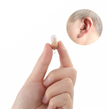 Универсальный слуховой аппарат Medica-Plus sound control 8.0 (Micro) Внутриушной усилитель слуха с регулятором громкости Original Бежевый
