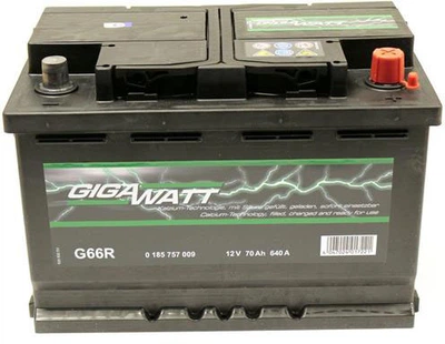 Автомобильный аккумулятор Gigawat 70 Ah (+/-) (GW 0185757009)