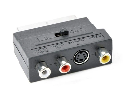 Адаптер Cablexpert SCART S-Video 3xRCA M/F черный (CCV-4415) пакет