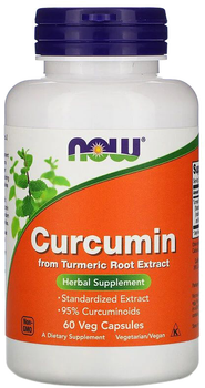 Curcumin extract 95% 665 мг натуральная добавка Now Foods 60 капсул (733739046383)