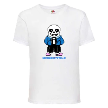 Футболка детская Андертейл 006 (Undertale) белая (UNTA 006) 128 см