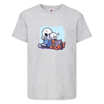 Футболка детская Андертейл 020 (Undertale) серая (UNTA gr 020) 116 см