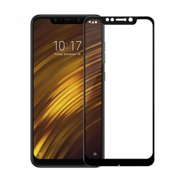 Защитное стекло LUX для Xiaomi Pocophone F1 Full cover черный 0,26мм в упаковке