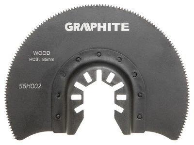 Насадка для универсального инструмента GRAPHITE, пильный диск, 85мм, HCS для обработки дерева. (633811)