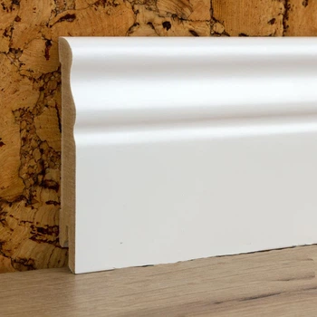 Плинтус Kluchuk MDF Волна RAL 9003 80х12х2000 Белый MDFV80