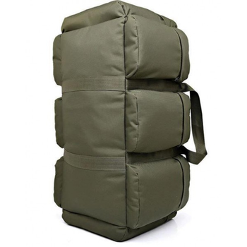 Сумка-рюкзак тактична містка MHZ xs-90l3, 90 л. для подорожей і походів Оливковий