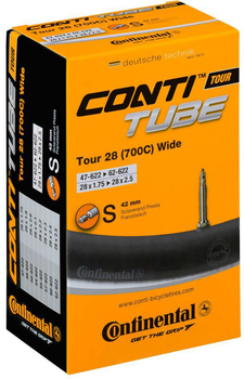 Велокамера Continental Tour Tube Wide 28" S42 RE ->62-622 (182161)