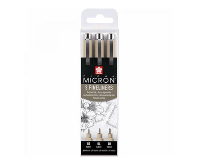 Набір лайнерів Sakura Pigma Micron 3шт (PO(XSDK-3))