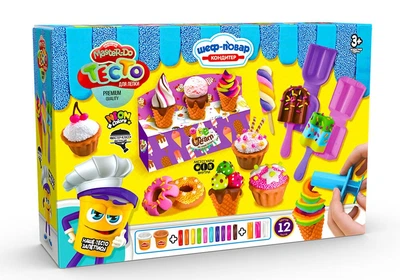 Набор Тесто для лепки Master Do 3, шеф-повар кондитер, Danko Toys
