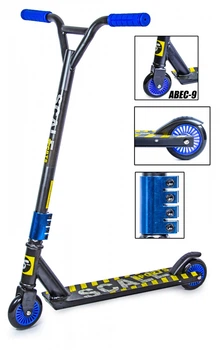 Детский трюковый самокат Scale Sports Hurricane Black-Blue