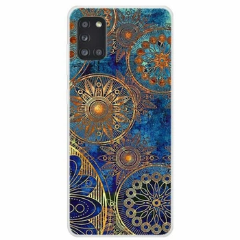 Силиконовый (TPU) чехол Deexe Life Style для Samsung Galaxy A31 (A315) - Gold Malanda