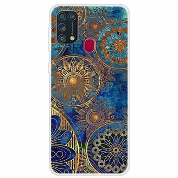 Силіконовий (TPU) чохол Deexe Life Style для Samsung Galaxy M31 (M315) - Gold Flower