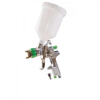 Краскопульт MasterTool GM HVLP ВБ 600 мл, пластик, Ø 1,3 мм, 150-220 л/мин, 3-4 бар (Арт.: 80-8901)