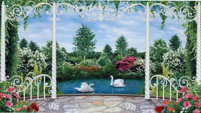 Фотообои Терраса любви бумага ArtDecor 335x194 см