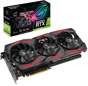 Видеокарта GF RTX 2060 Super 8GB GDDR6 ROG Strix Evo Gaming OC Asus (ROG-STRIX-RTX2060S-O8G-EVO-GAMING)