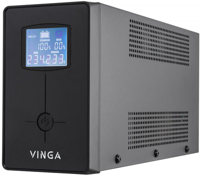 ИБП Vinga LCD 600VA Shuko Metal Case (VPC-600M)