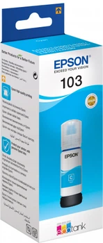 Контейнер з чорнилом Epson 103 для EcoTank L3151/L3201/L1250/L3156/L3251/L3266/L3150/L3260 Cyan (C13T00S24A)