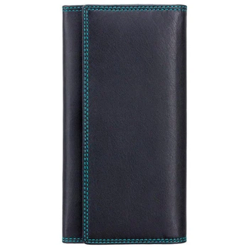 Кошелек женский кожаный Visconti Topaz Black/Aqua (CD21 BLK/AQUA)