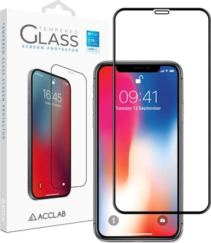 Защитное стекло ACCLAB Full Glue для Apple iPhone X/XS/11 Pro Black (1283126508189)