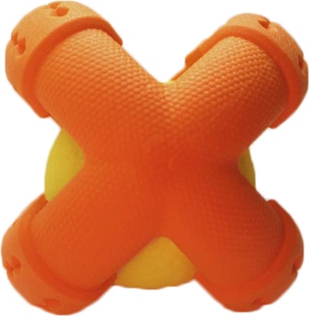 Іграшка тенісний м'яч AnimAll GrizZzly 9536 11.2 х 11.2 х 10.7 см Жовтогарячий (6914068019536)