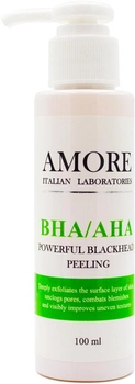 Концентрированный пилинг с кислотами Amore BHA / AHA против черных точек и акне 100 мл (4822323232663)