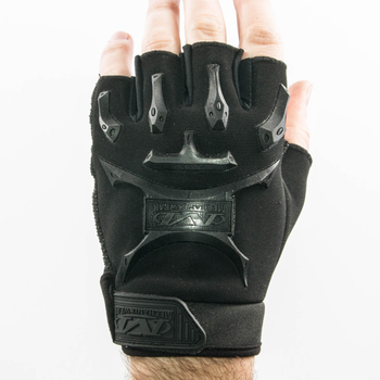 Тактические перчатки митенки с открытми пальцами Mechanix (18174) Черный