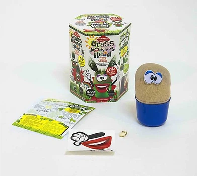 Набор креативного творчества "Grass Monsters Head, Magic Bean" (укр) DANKO TOYS (GMH-01-06U)