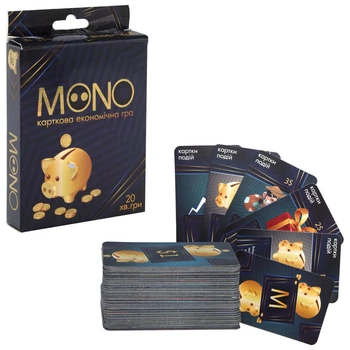 Карткова економічна гра Mono (укр) Strateg 30569