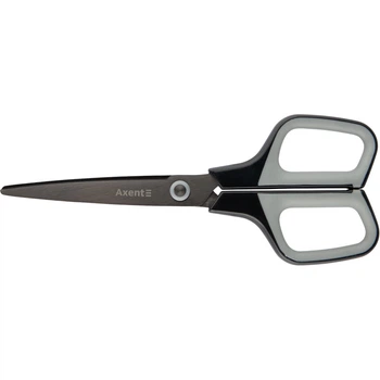 Ножиці Axent Titanium 6306-03-A, 19 см, з прогумованими ручками, графітно-сірі