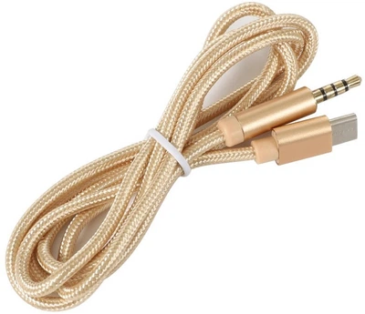 Кабель Value AUX Type-C - 4pin Audio 3.5 мм 1 м Gold (S0995)