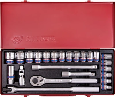 Набор торцевых головок King Tony 1/2" 10-32 мм 24 предмета (4532MR)
