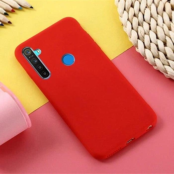 Чехол Soft Touch для Realme 5 Pro силикон бампер красный