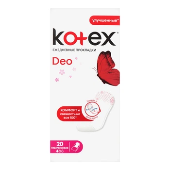 Прокладки ежедневные Kotex Ultraslim Deo, 20 шт (5029053548241)