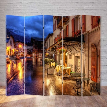 Ширма декоративная FineDecor "Вечерний город" 200x180 см 192b