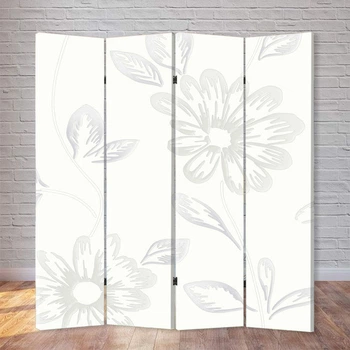 Декоративна Ширма FineDecor "Квітковий силует" 160x180 см 203a