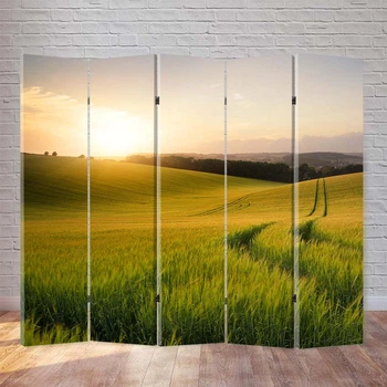Ширма декоративная FineDecor "Закат в поле" 200x180 см 189b