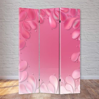 Ширма декоративная FineDecor "Розовые лепестки" 120x180 см 200
