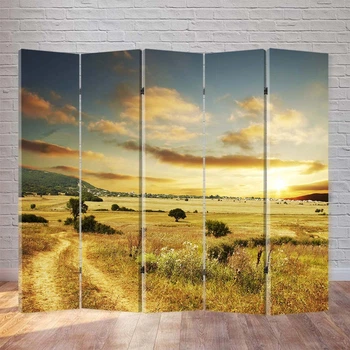 Ширма декоративная FineDecor "Деревня" 200x180 см 179b