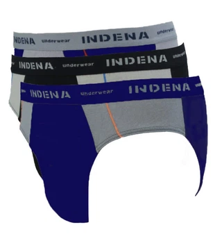 Набор мужских трусов слипов из 3 ед. Indena 20309-4 2XL