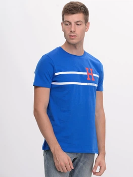 Футболка бавовняна довга чоловіча Tommy Hilfiger 9514.3 S (44) Електрик