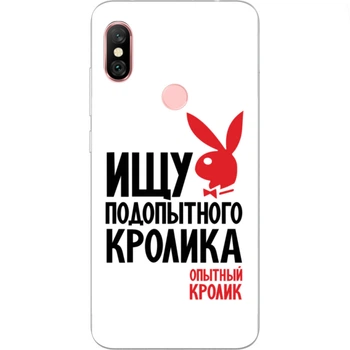 Оригинальный чехол накладка Amstel для Xiaomi Redmi Note 6 Pro с картинкой Кролик