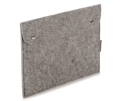 Сірий повстяний чохол для планшета 35×24 см М7-2 (10447) FeltFabricDesign