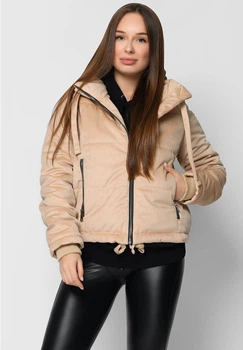 Куртка жіноча вельветова X-Woyz LS-8857-10 36731 L бежевий