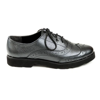 Туфлі броги woman's heel 37 графіт (Про-828)