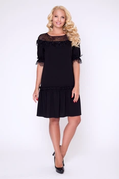 Платье "Азура" (черный) 56 (XXXXL)