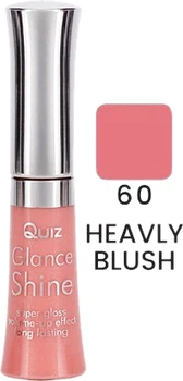 Блеск для губ Quiz Glance Shine lipgloss Глянцевый 60 Heavly Blush 7 мл (5906439036434)
