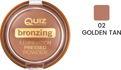 Бронзатор Quiz Bronzing illumination powder 02 golden tan 12 г (5906439037158)
